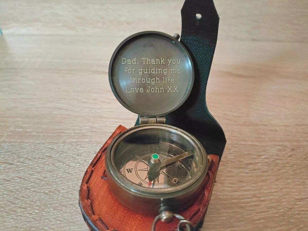 Custom Engraved Working Compass Personalized COMPASS HANDMADE COMPASSS