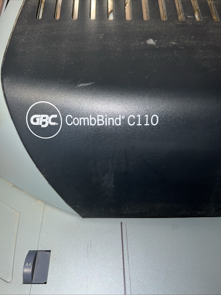 GBC CombBind C110 Binder Bindery Punch Comb Machine Binding Plastic Bounding