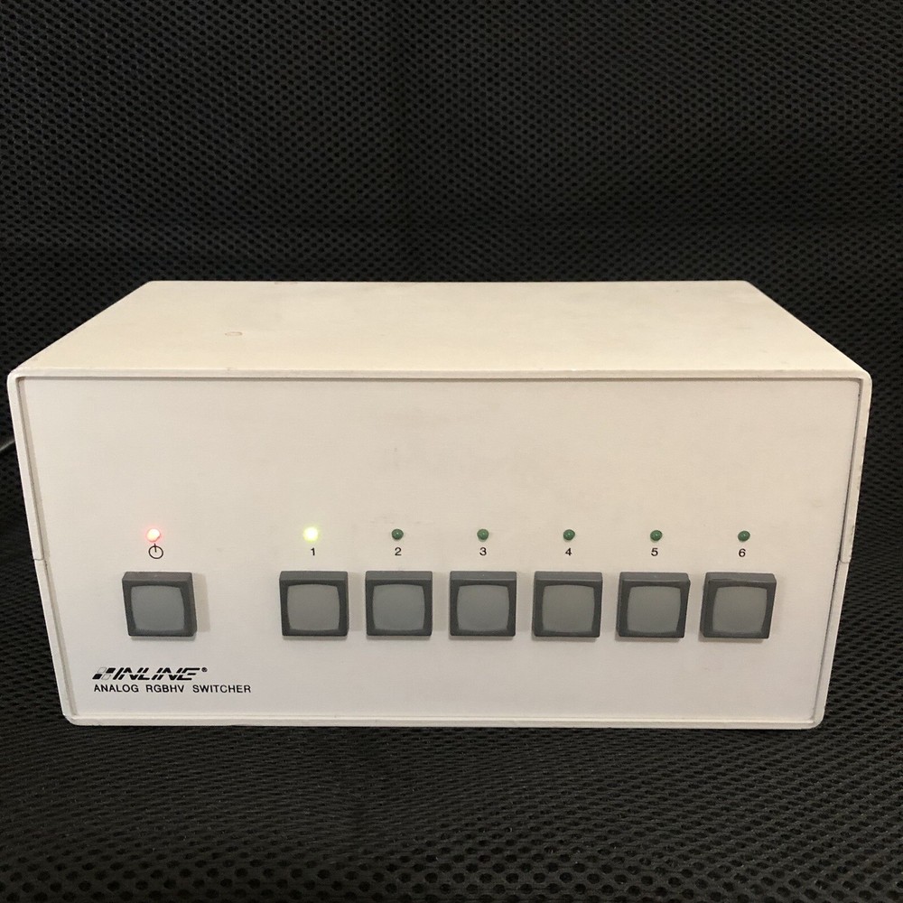 Inline IN3556 RGBHV Analog Switcher 6 inputs. power on. untested