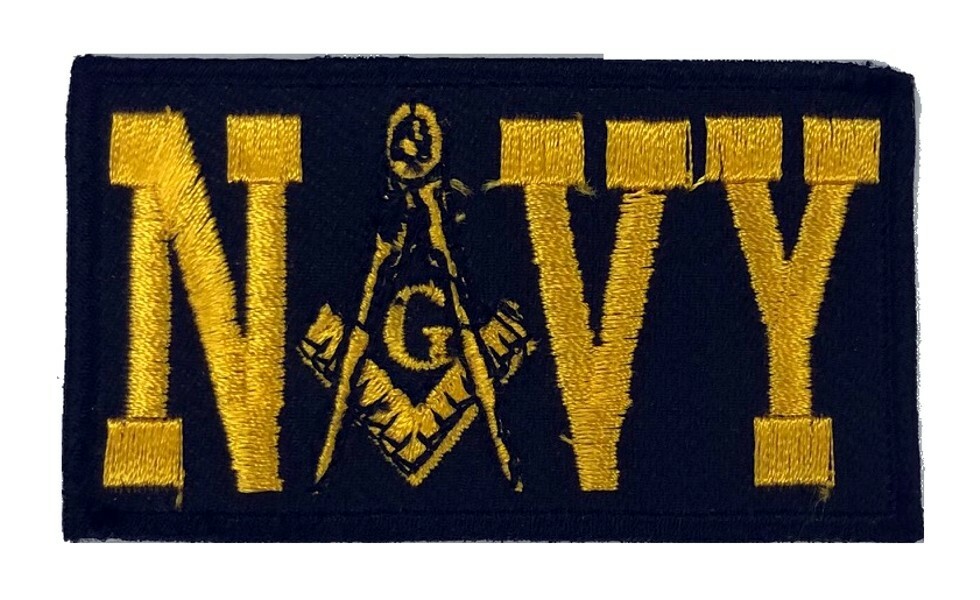 Masonic U.S. Navy Embroidered Patch (3") - MP-NV