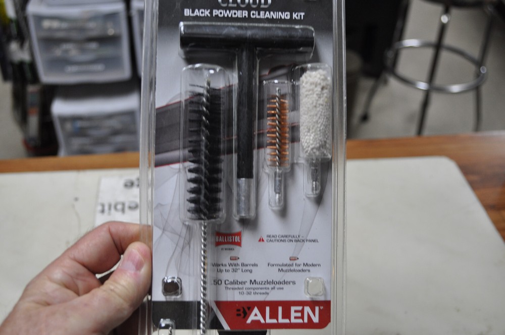 Black Powder Muzzleloader Gun Cleaning Kit Allen™ Thunder Cloud® 50 Caliber New!