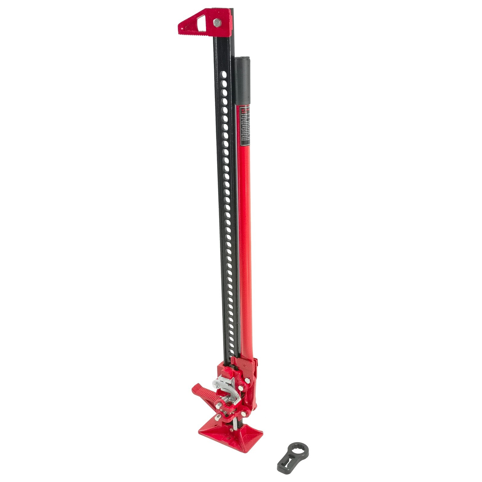48" High Lift Ratcheting Off Road Utility Farm Jack 6000lbs/3Ton Capacity Red