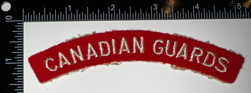 WWII Canada Canadian Guards Patch Formation Title Flash