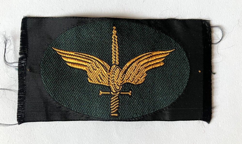 Denmark, Danish Railway Home Guard unit patch in orange thread