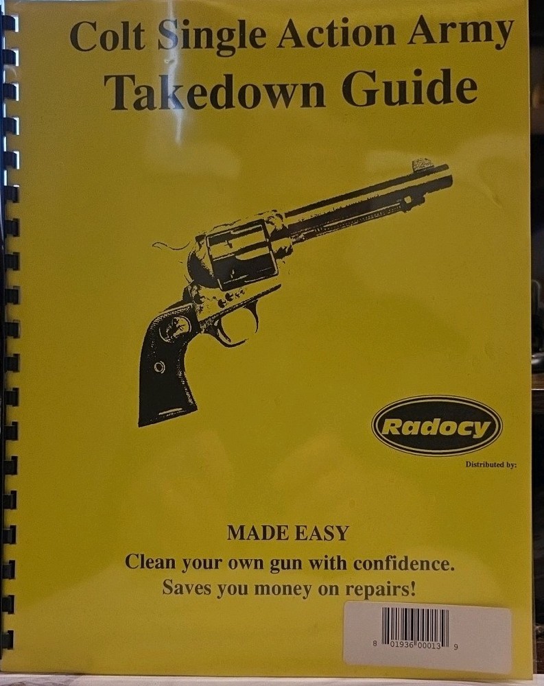 Colt Single Action Army Takedown Guide Radocy