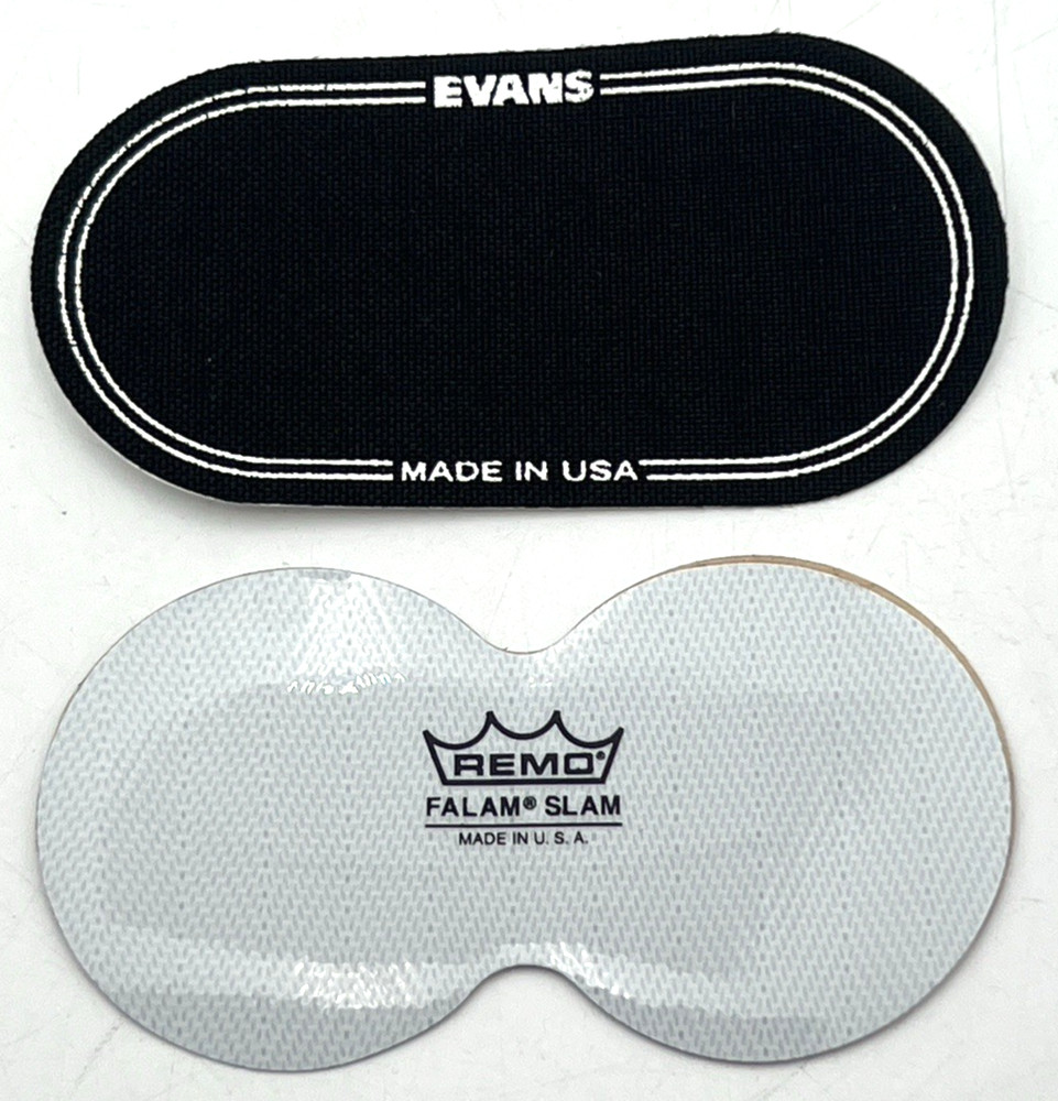 (10) REMO & EVANS FALAM SLAM & IMPACT PATCH 2.5" & DOUBLE DRUM PATCH