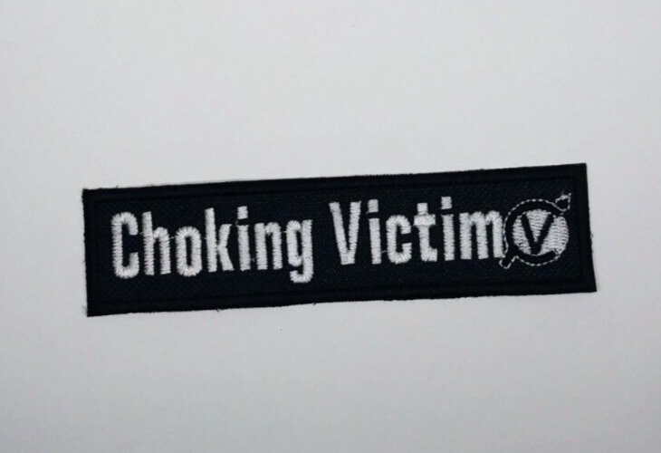 Choking Victim Embroidered Patch High-quality Leftover Crack