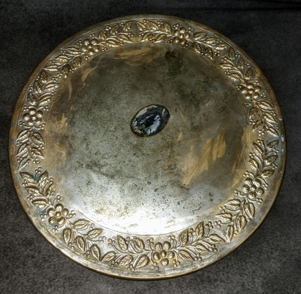 Beautiful Gold Finished Repoussé Cake Riser Circa 1900