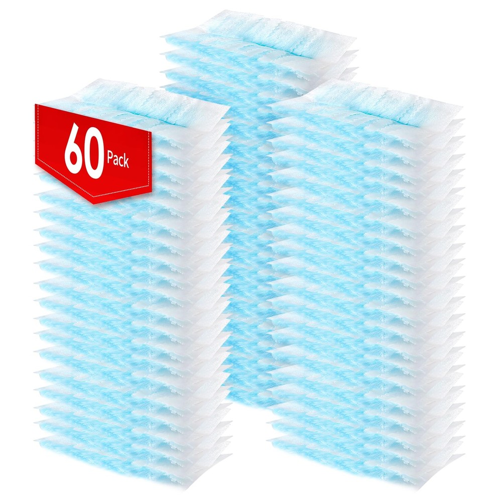 60 Count Electrostatic Duster Refills Compatible with No Extension Pole, Blue