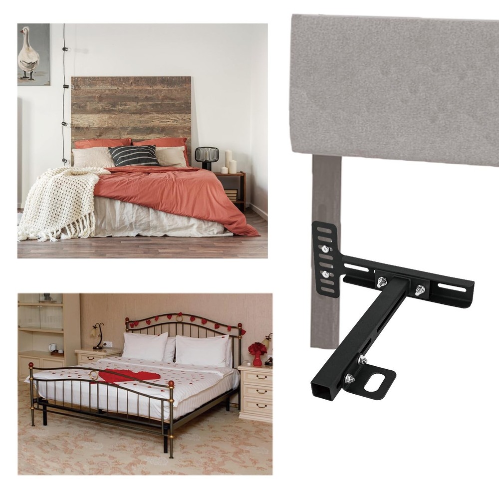 Adjustable Headboard Brackets, Universal Headboard Bracket, Bed Extension Ada...