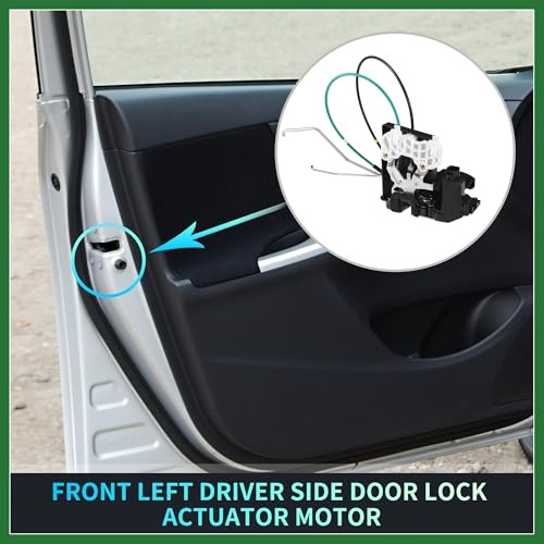 Replacement Front Left Driver Side Power Door Lock Actuator Motor with Cable