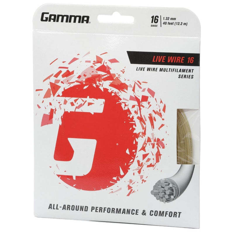 Gamma Live Wire 16 Tennis String Natural