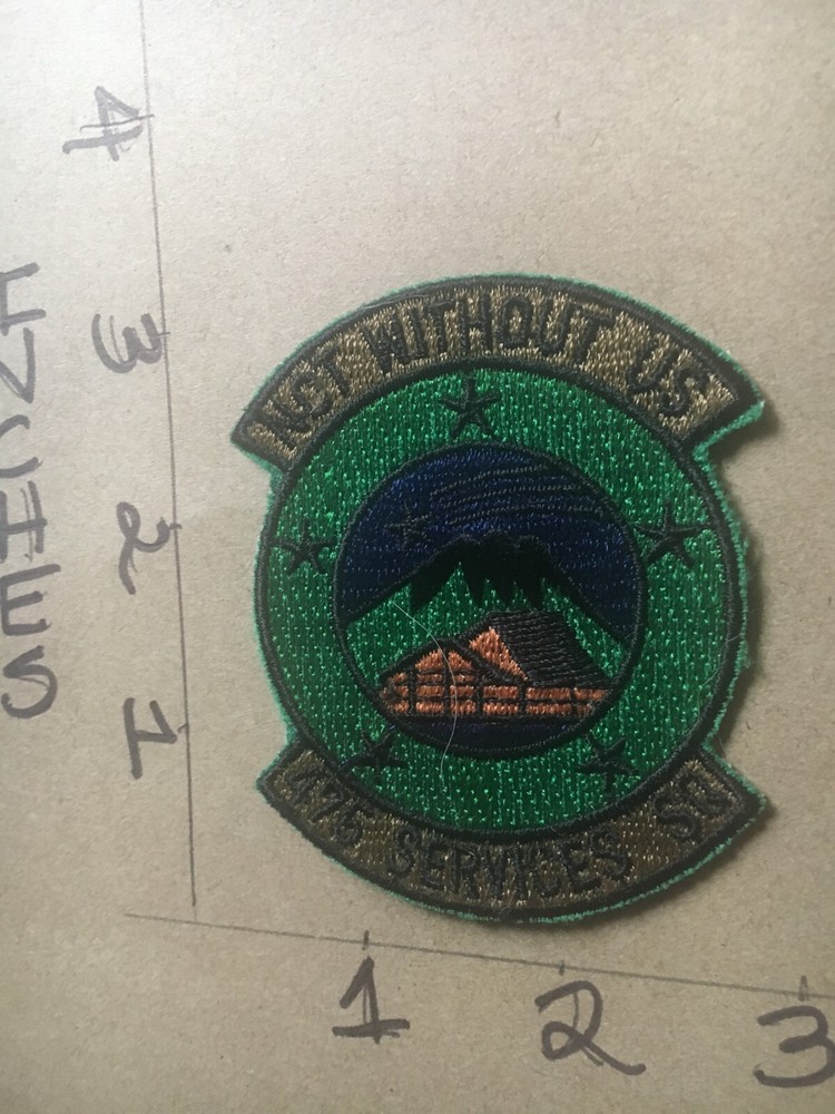 USAF 475th Services Squadron subdued patch 5/3/25