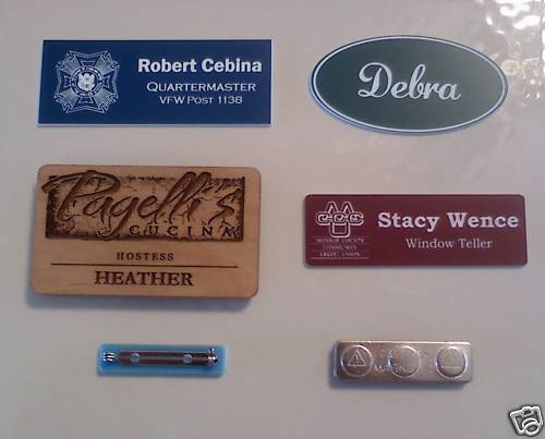 Custom Engraved Name Badges - Name Tags - FREE SHIPPING