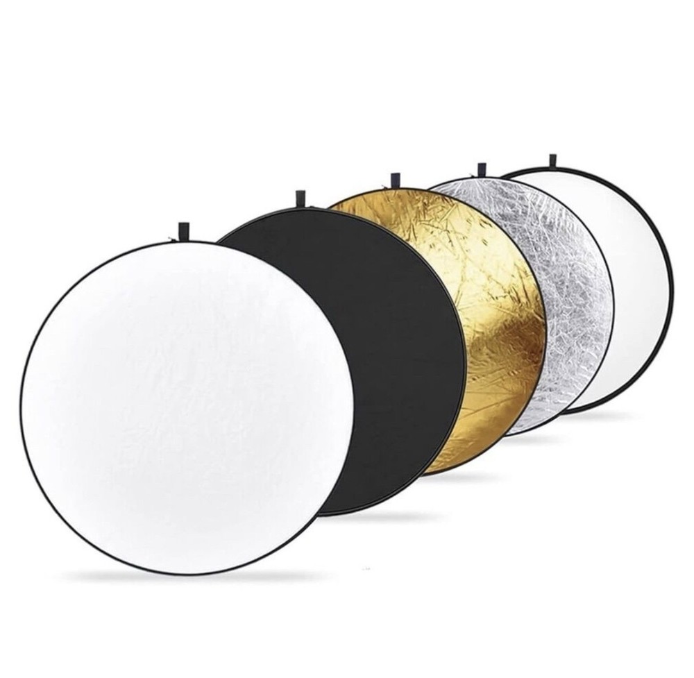 43"Round Photo Studio 5 in 1 Reflector Light Diffuser Collapsible