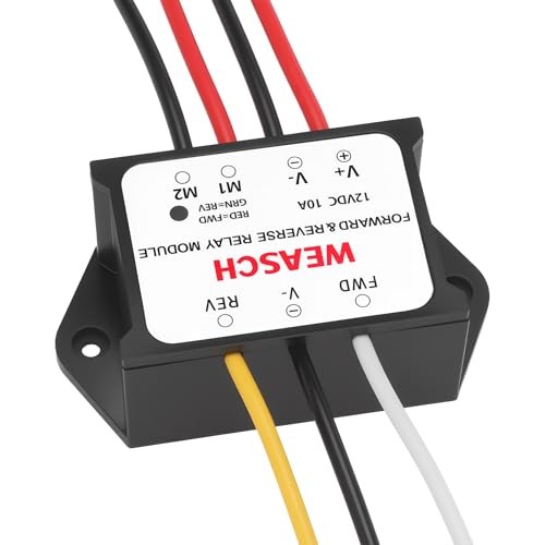 Forward and Reverse Relay Module, 12V 10A Pre-Wired with LED Light, for