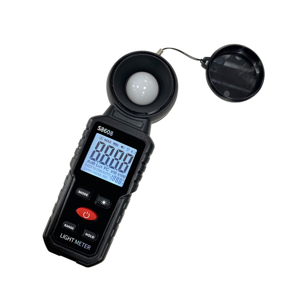 S8608 Digital Lux Meter Backlit Screen High Sensitivity Sensor Reliable