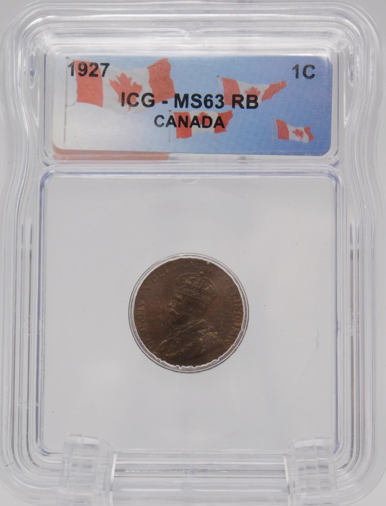 1927  Canada One Cent ICG MS63 RB (BT1273)