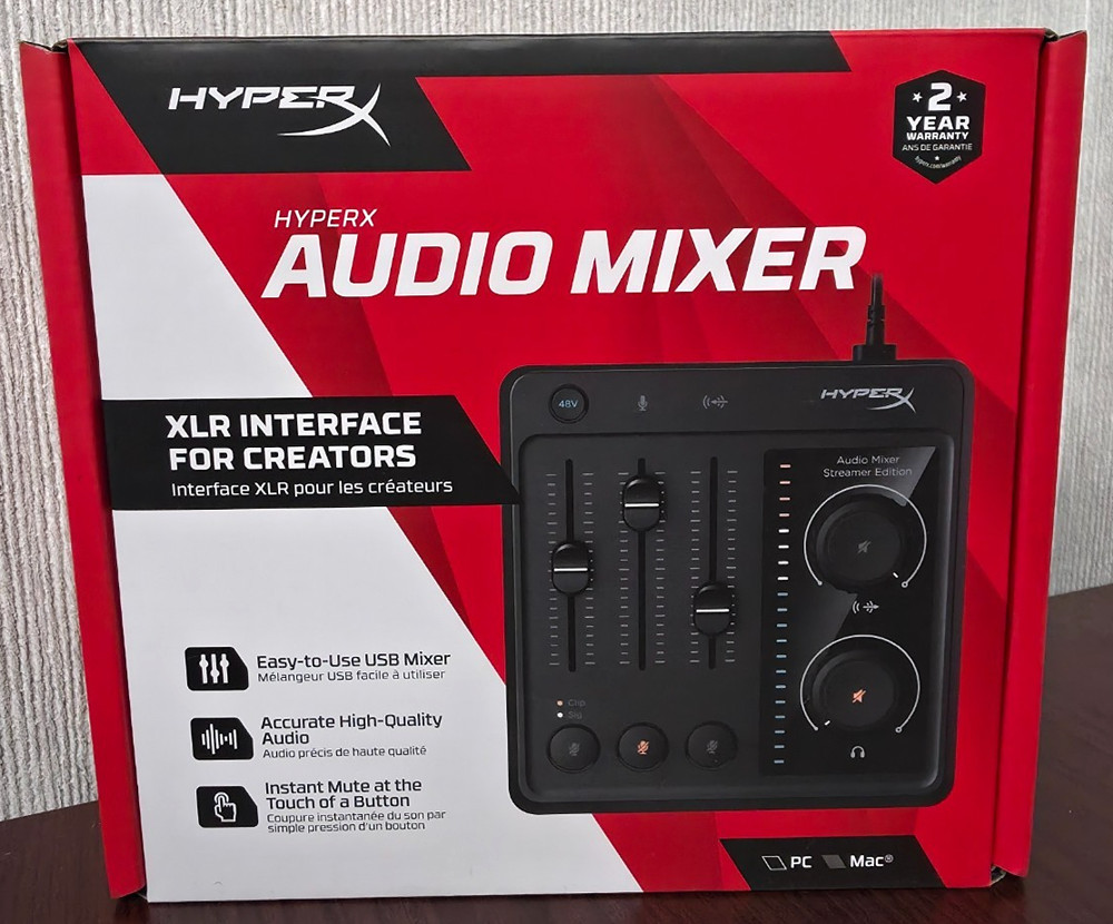 New HYPERX AUDIO MIXER 3 Channel Compact USB Audio Interface