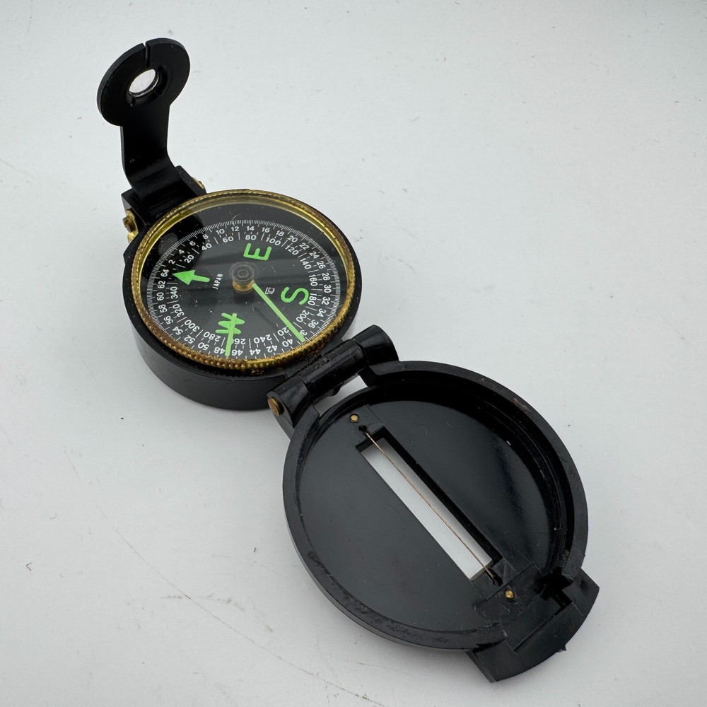 WFS Engineers' Lensatic Compass w/ Box & Bag - No 111
