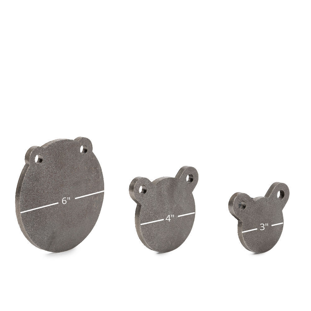Ash & Ember Set of 5, 3/8" Thick AR500 Steel Plate Gong Shooting Targets