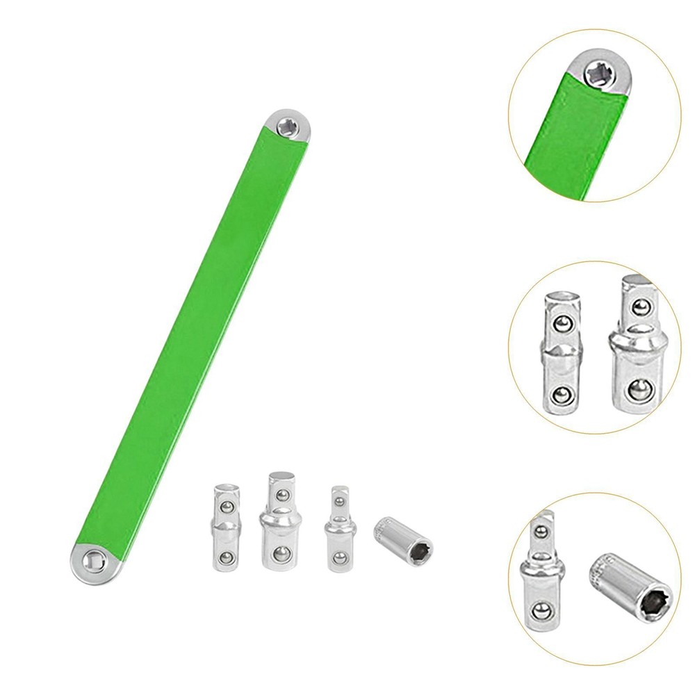 Offset Extension Wrench Hand Tool with Drive Adapters