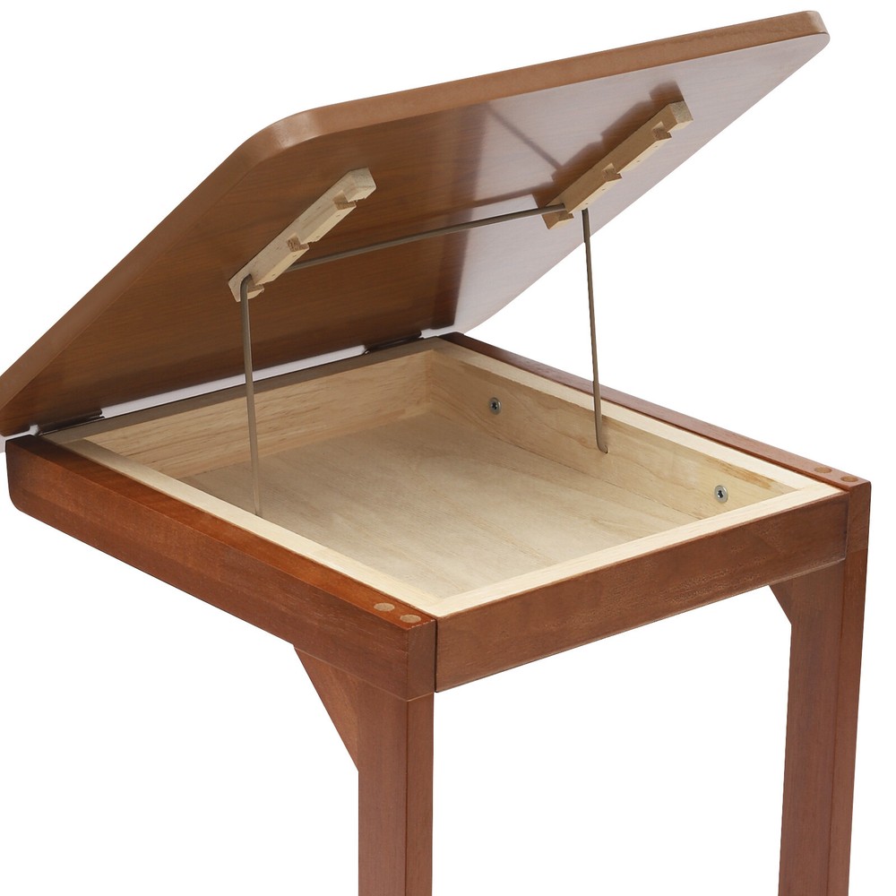 C-shaped Table Couch Table Sofa Bed Side Table W/ Wheels 40*40*63cm 0-40° Angle