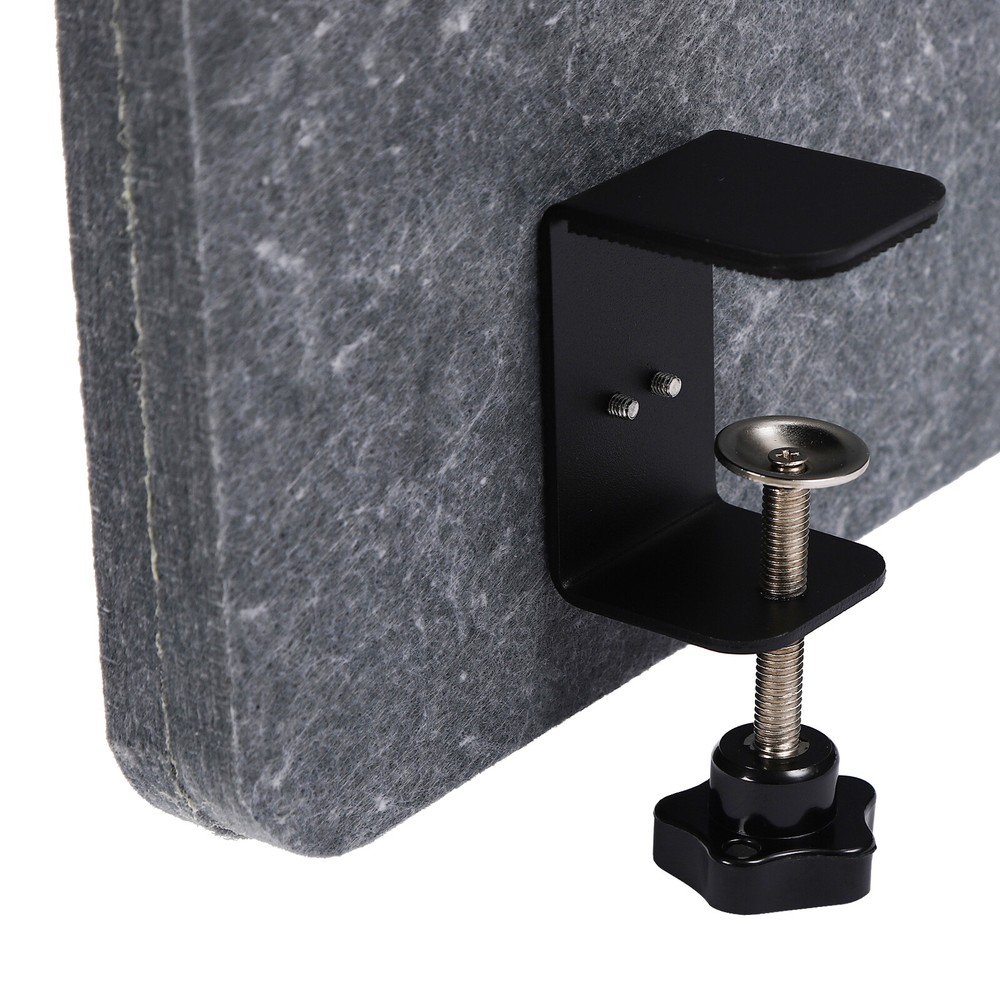 Desk Privacy Divider Clamp-on Table Mounted Office Partition for School Studio