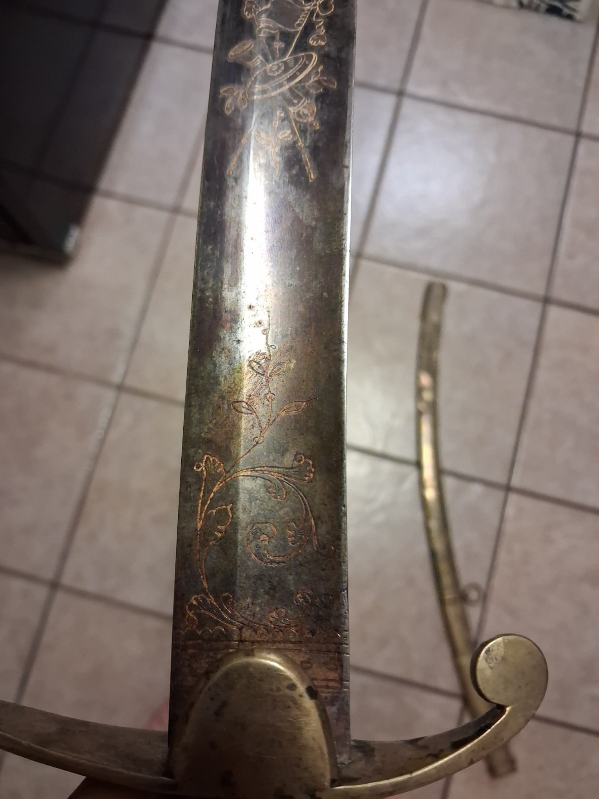 Signed John Prosser of London- War of 1812 Infantry Officers Sword w Scabbard