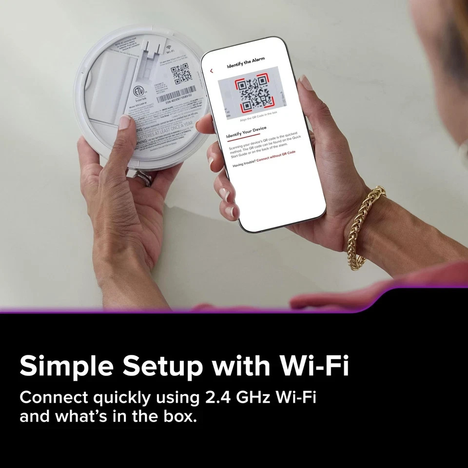 Kidde Hardwired Kidde App Enabled Smart Smoke and Carbon Monoxide Detector, A...