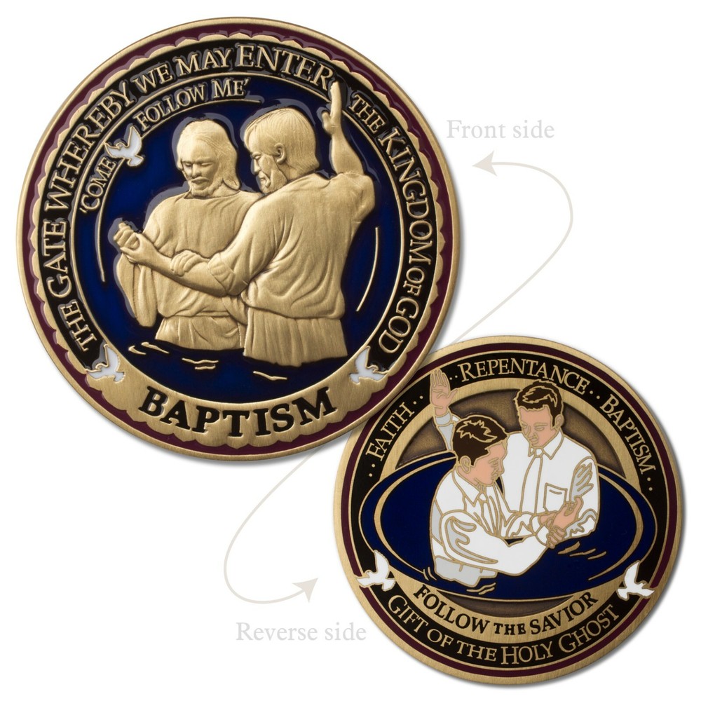 Baptism Commemorative Medallion Challenge Coin