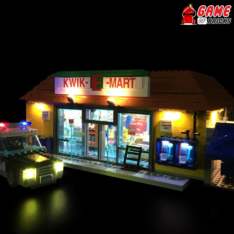 LED Light Kit for Kwik-E-Mart - Compatible with LEGO® 71016 Set