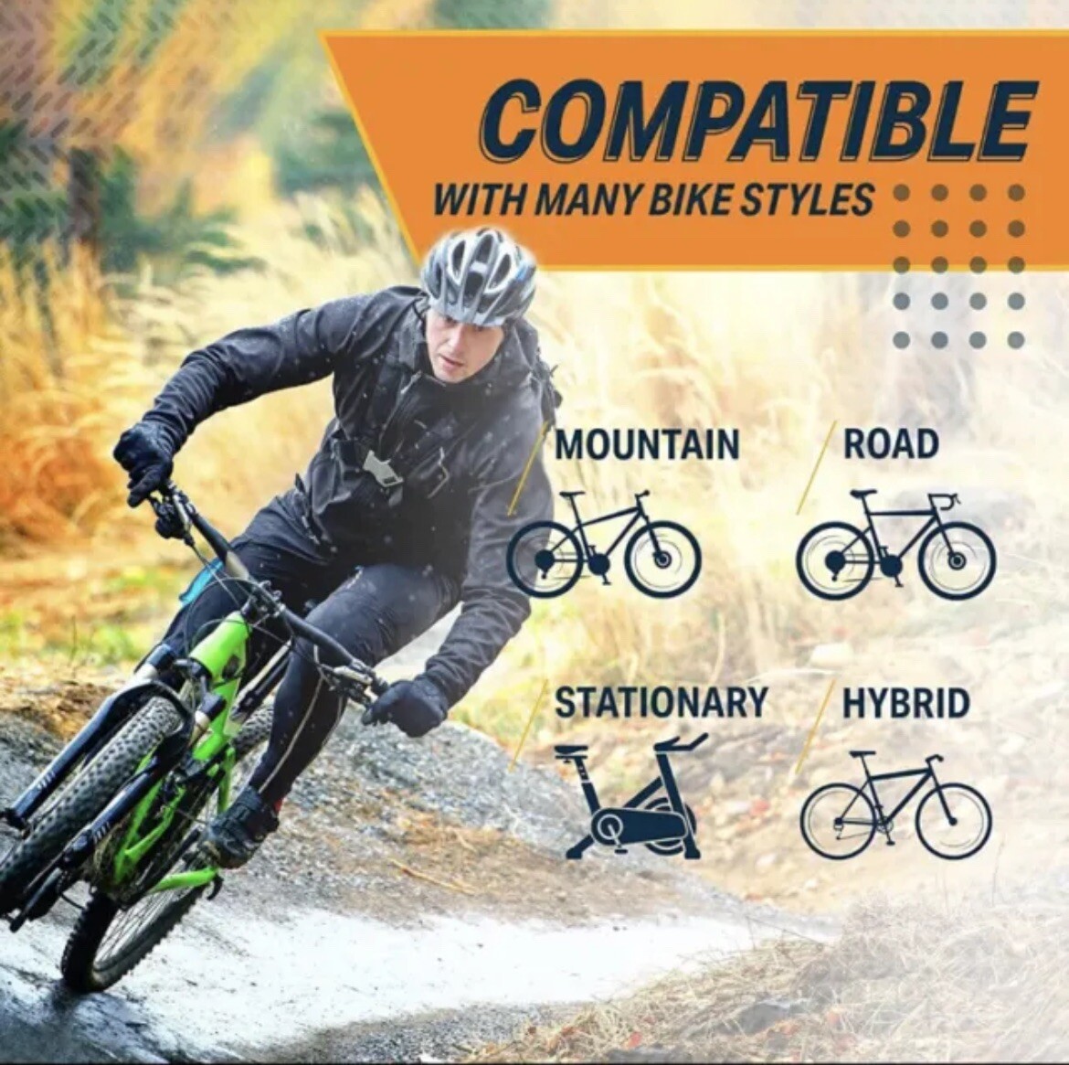 Bikeroo Oversized Bike Seat - Men's or Women's Indoor/Outdoor Universal Mounting