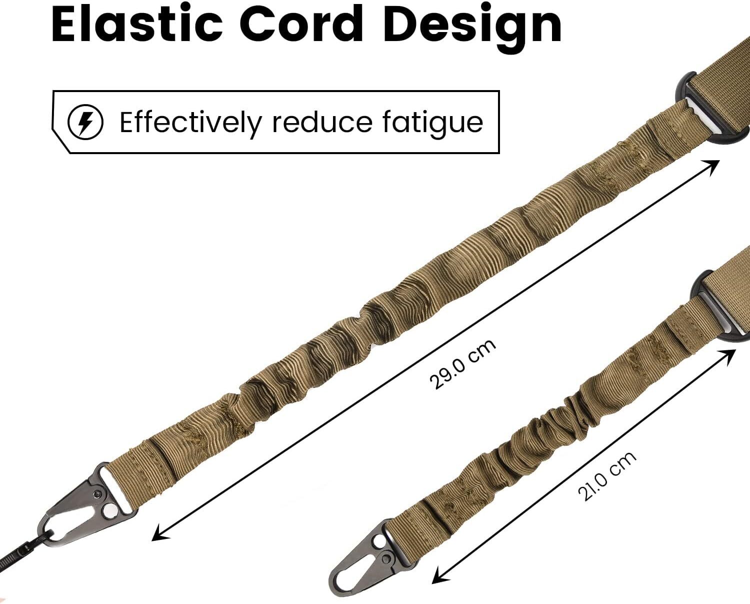 2 Point Traditional Gun Slings Standard Strap with Metal Hook for Outdoor Sports