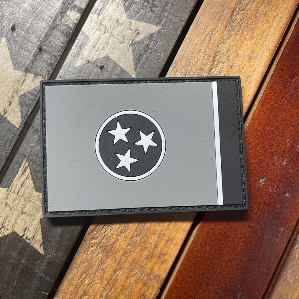 Subdued Tennessee State Flag PVC Patch