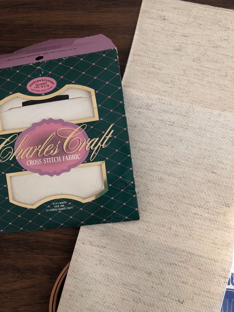 Cross Stitch Fabric Lot