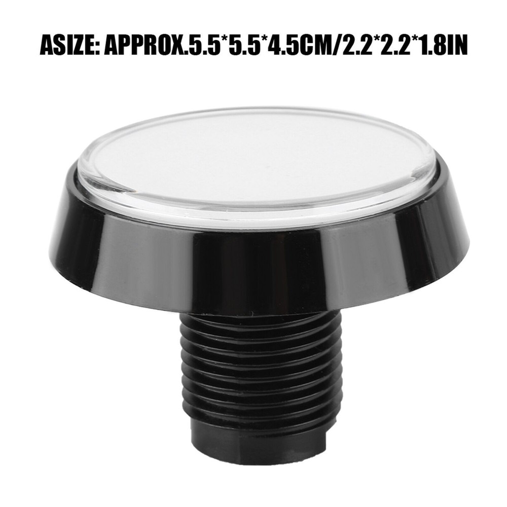 60mm Large Round LED Illuminated Push Button with Microswitch for Game