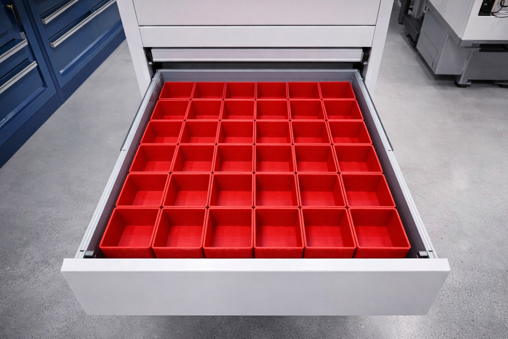 48pc 2x6" Drawer Organizer Bins Modular Storage Hardware Craft Toolbox System