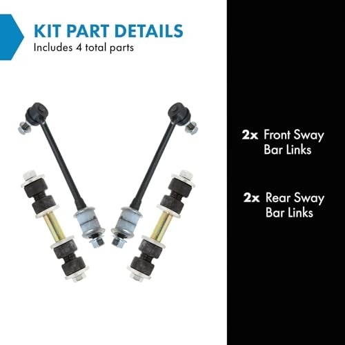 Sway Bar Stabilizer Link Set Front & Rear Compatible with 87-95 Pathfinder