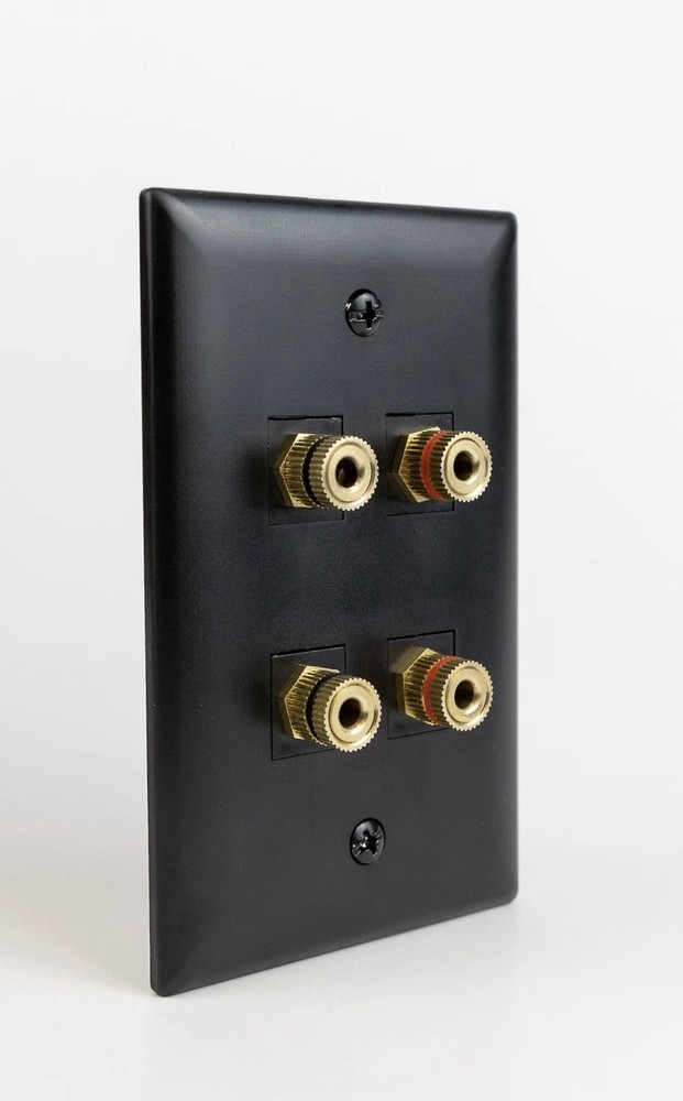 Speaker Snap Keystone Binding Posts 12 Pairs / 24 Pieces - Black