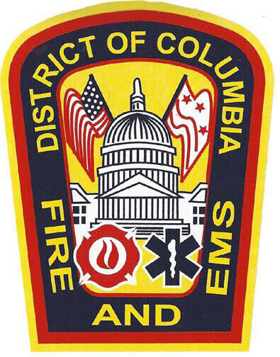 DCFD Fire Department 12" Vinyl Decal