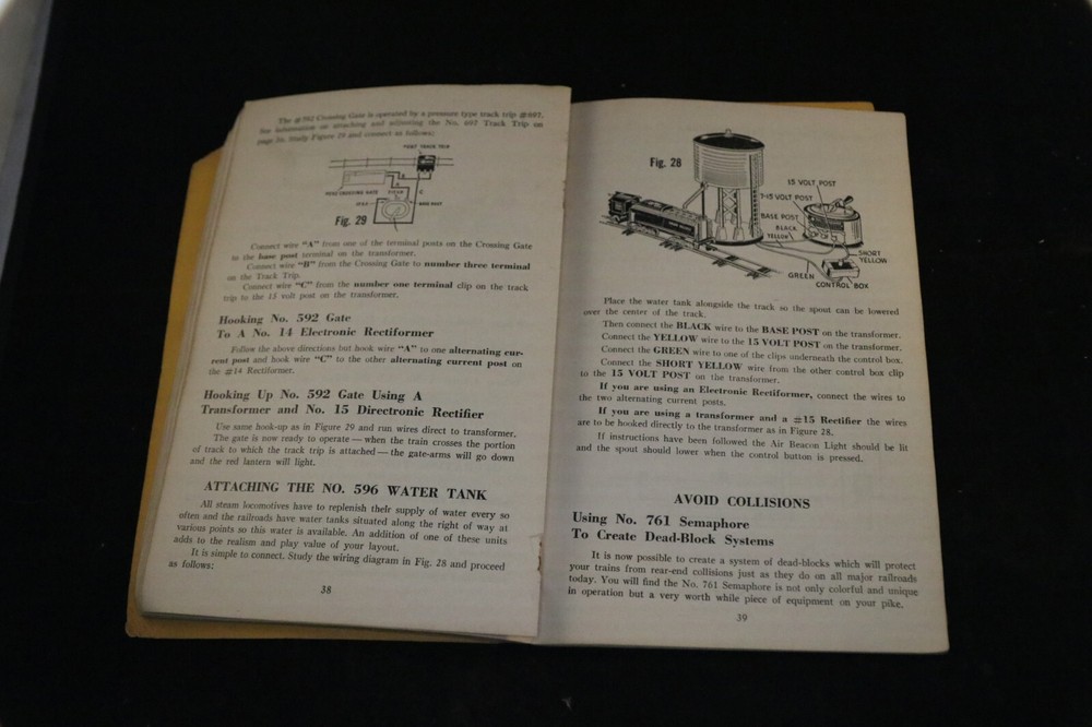 1949 American Flyer S Gauge Trains Instructions For Assembling & Operating