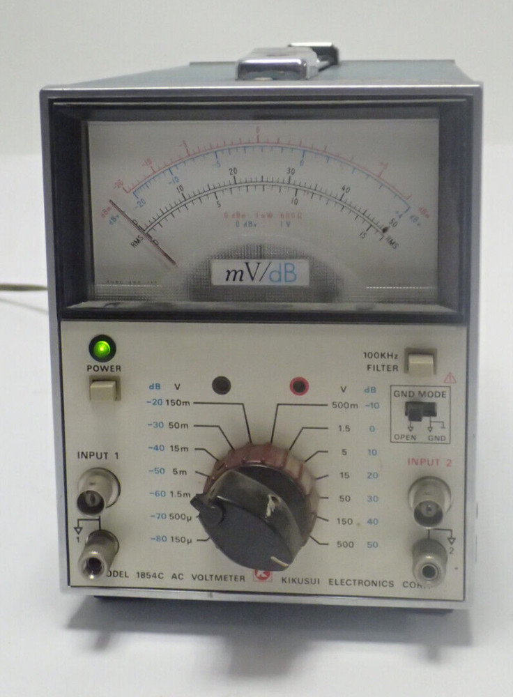 KIKUSUI ELECTRONIC CORP MODEL 1854C AC VOLTMETER