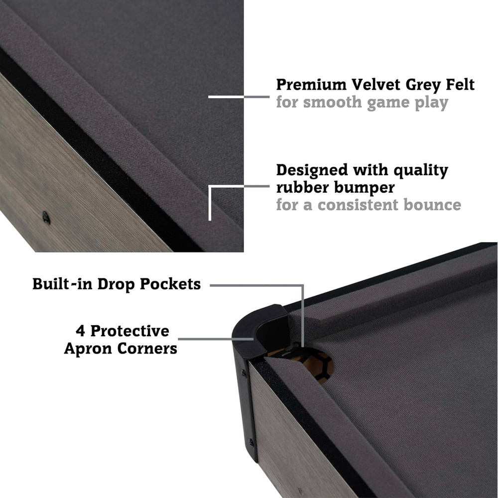 Billiard Tables Multiple Styles, Pool Tables with Preassembled Playfields and Co