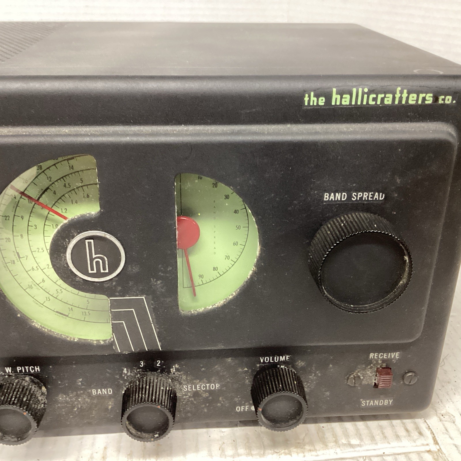 Vintage Hallicrafters S-38 HAM Radio Shortwave 4-band Receiver Works See Descrip