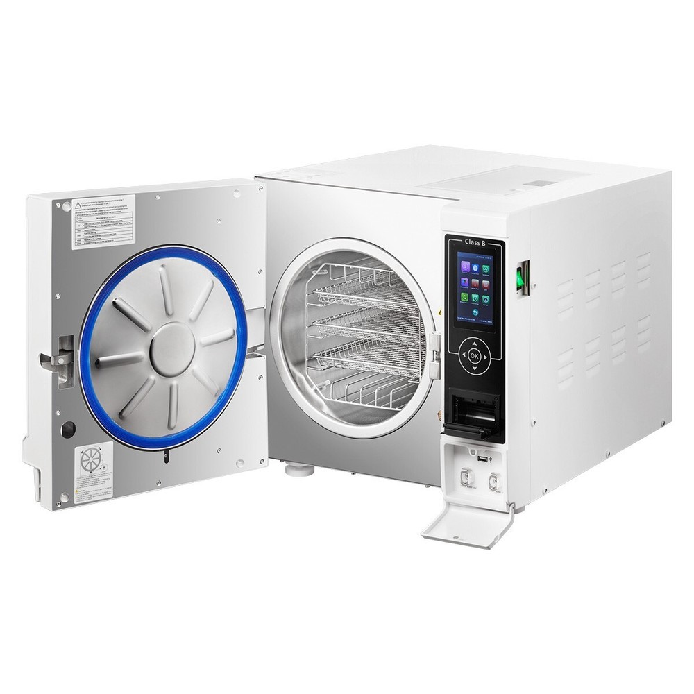 Dental Lab Portable Pre-vacuum Steam Sterilizer Class B Sterilization Automatic