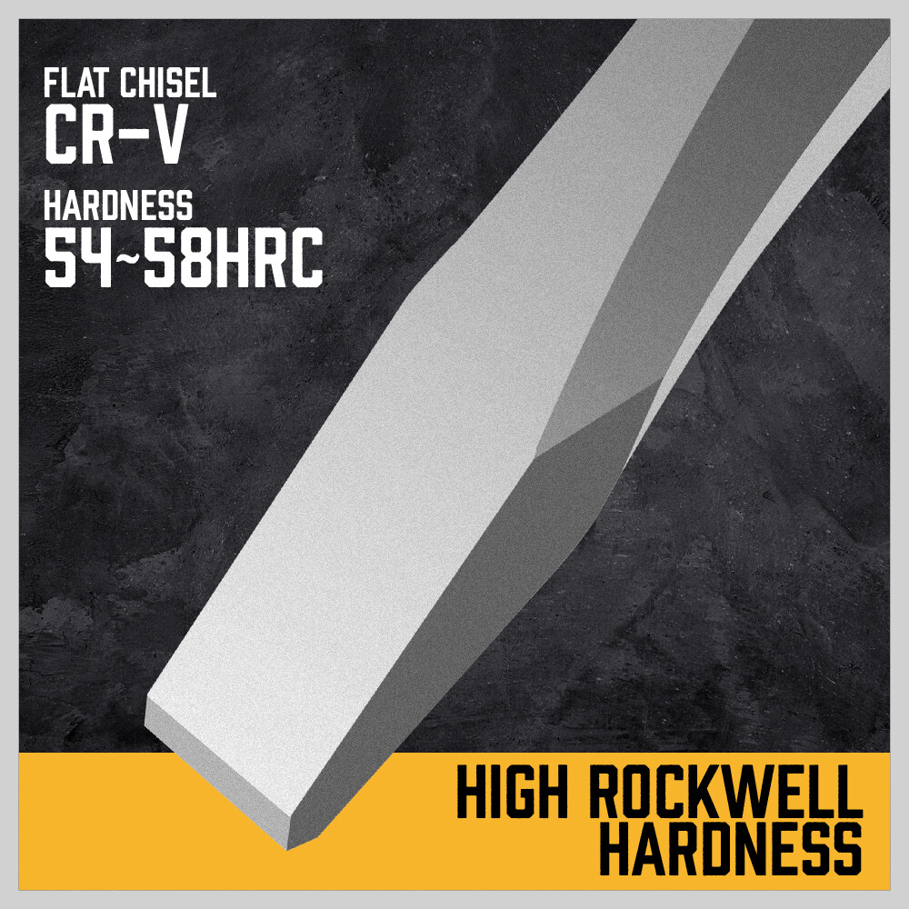 HORUSDY 16PC Punch & Chisel Set Taper Punch Cold Chisels Pin Punch Center Punch