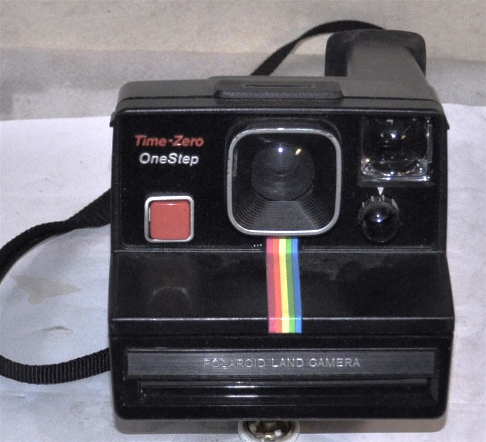 POLAROID TIME-ZERO ONE STEP CAMERA VINTAGE COMMERCIAL SURPLUS GOOD
