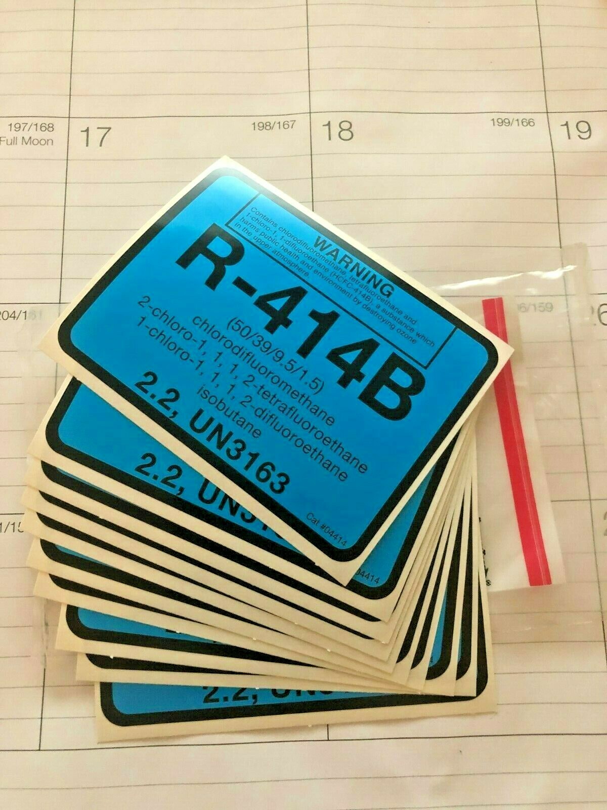 EPA Approved Refrigeration System  Label Sticker, Diversitech 04414, Pkg. 10