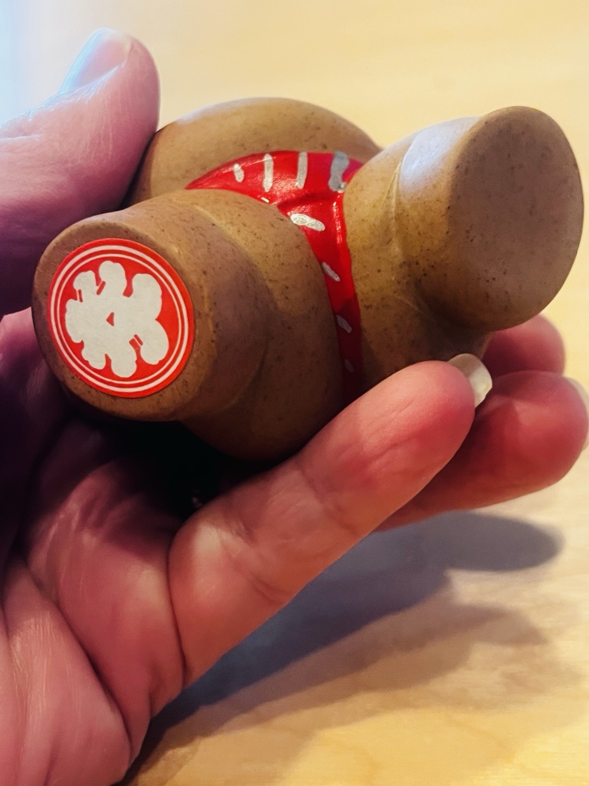 Japanese Sumo Wrestler Figurine Ceramic Shiko Pose Funny Japan Decor BIN A